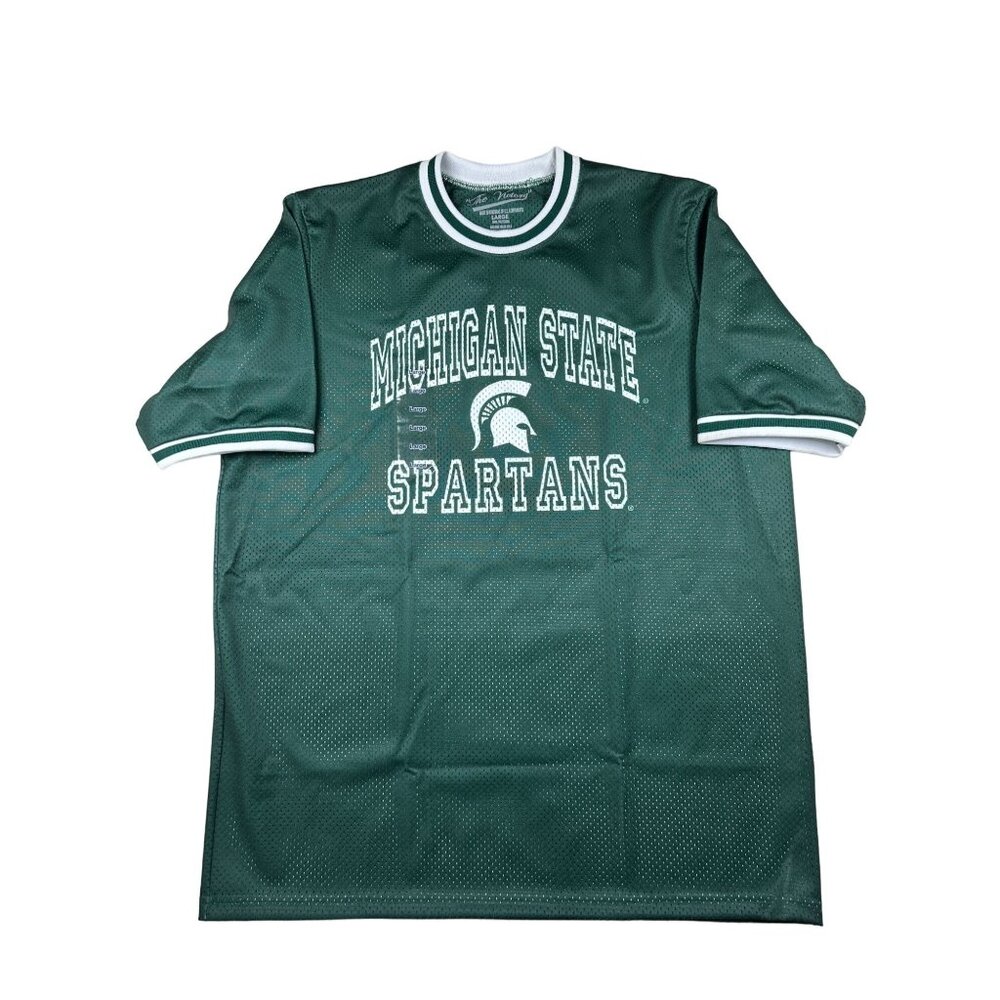 Michigan State Spartans Shirt Size Large Green Pullover